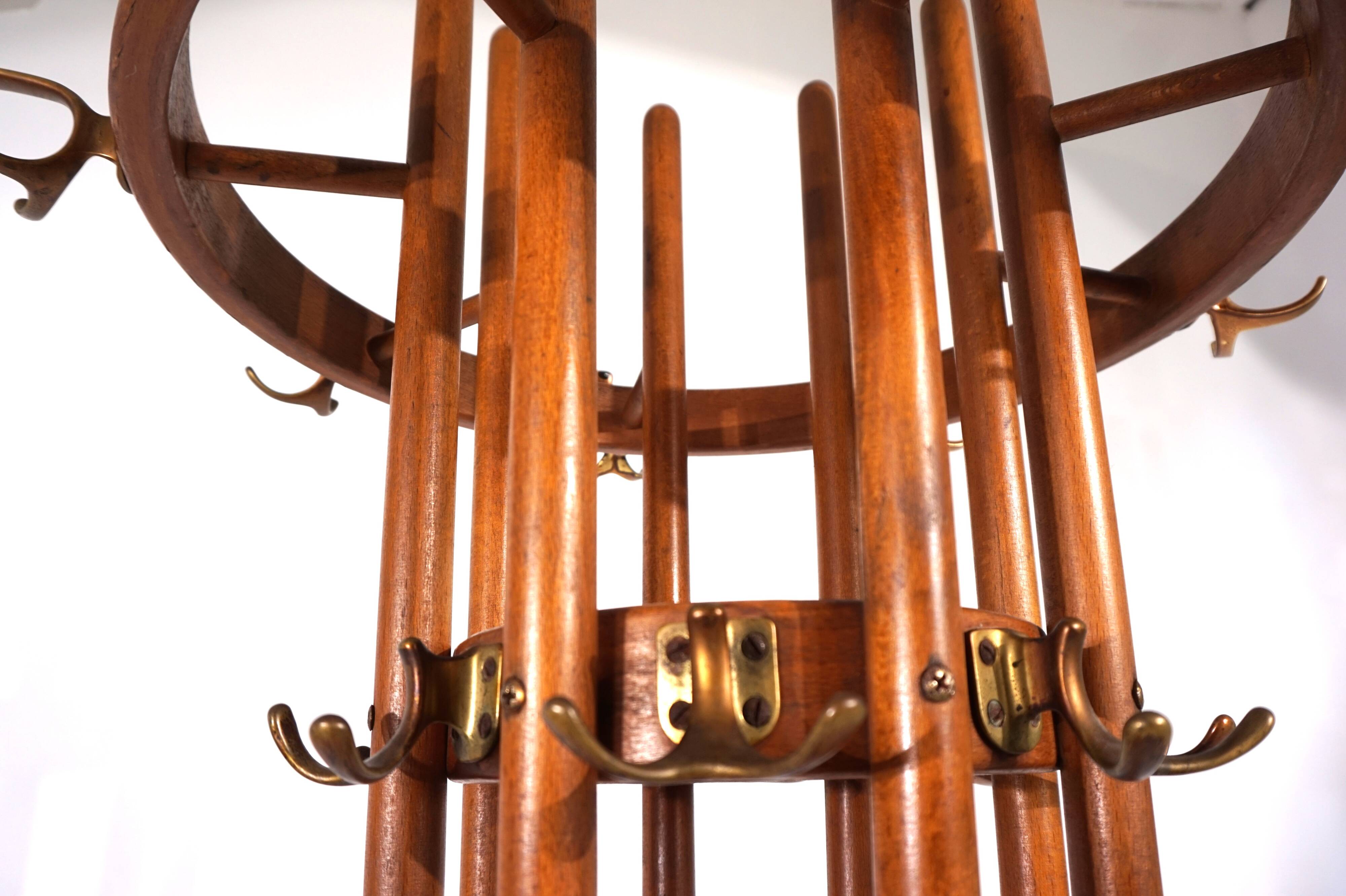 Art Deco rotating coat rack, 1930