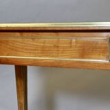 Louis XVI writing table with brass beading