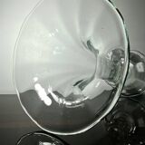 Giant crystal vase legras et cie