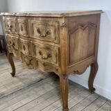 Louis XV style chest of drawers in carved wood