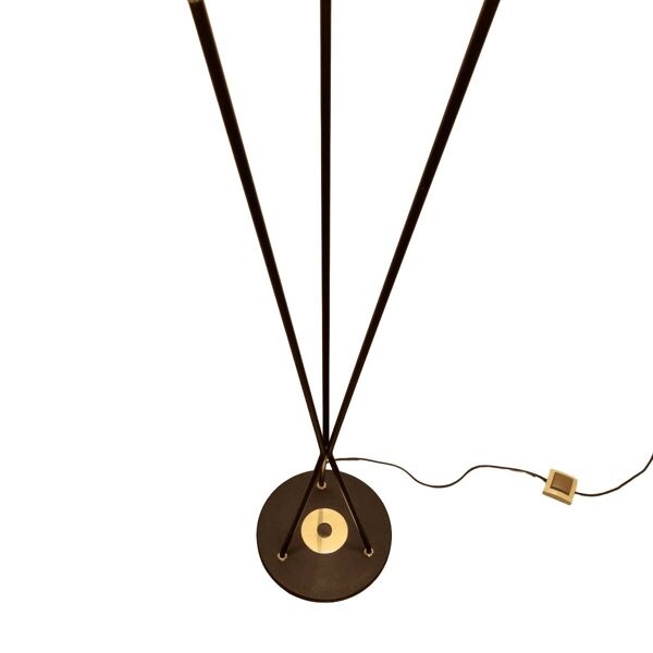 Lampe de sol vintage française par René Mathieu, datant d'environ 1955.