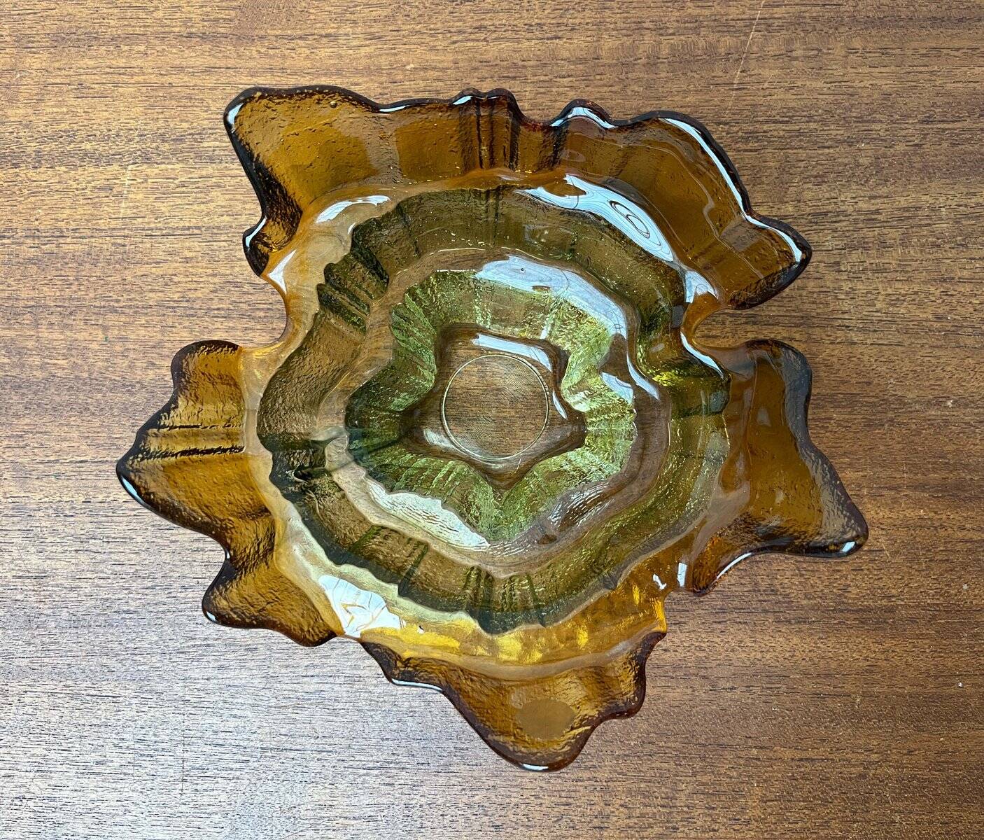 Bol vintage en verre d'art de Muurla, années 1970