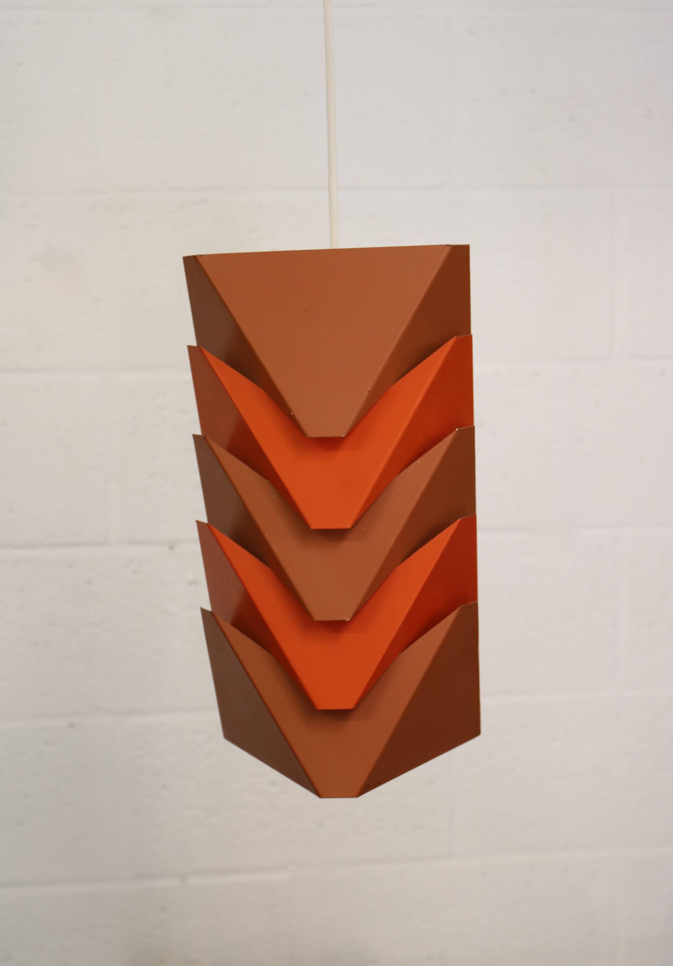 Mid Century Ekko Metal Pendant Lamp by Louis Weisdorf for Lyfa, Denmark, 19
