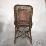 Perret and Vibert rattan chair, late 19th century