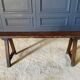 Xviith bench in chene patina of origin