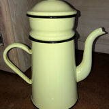 Vintage enameled sheet metal coffee maker
