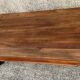 Large solid teak opium coffee table, elephant legs