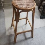 High rattan bar stool