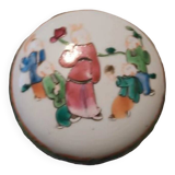 Petite boite porcelaine chine canton 19°s