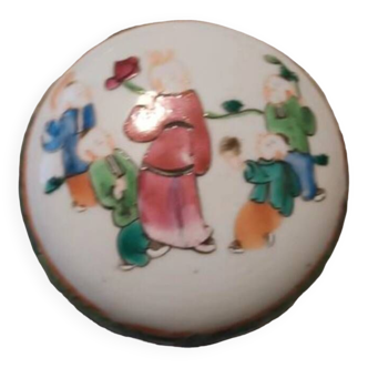 Small porcelain box china canton 19°s