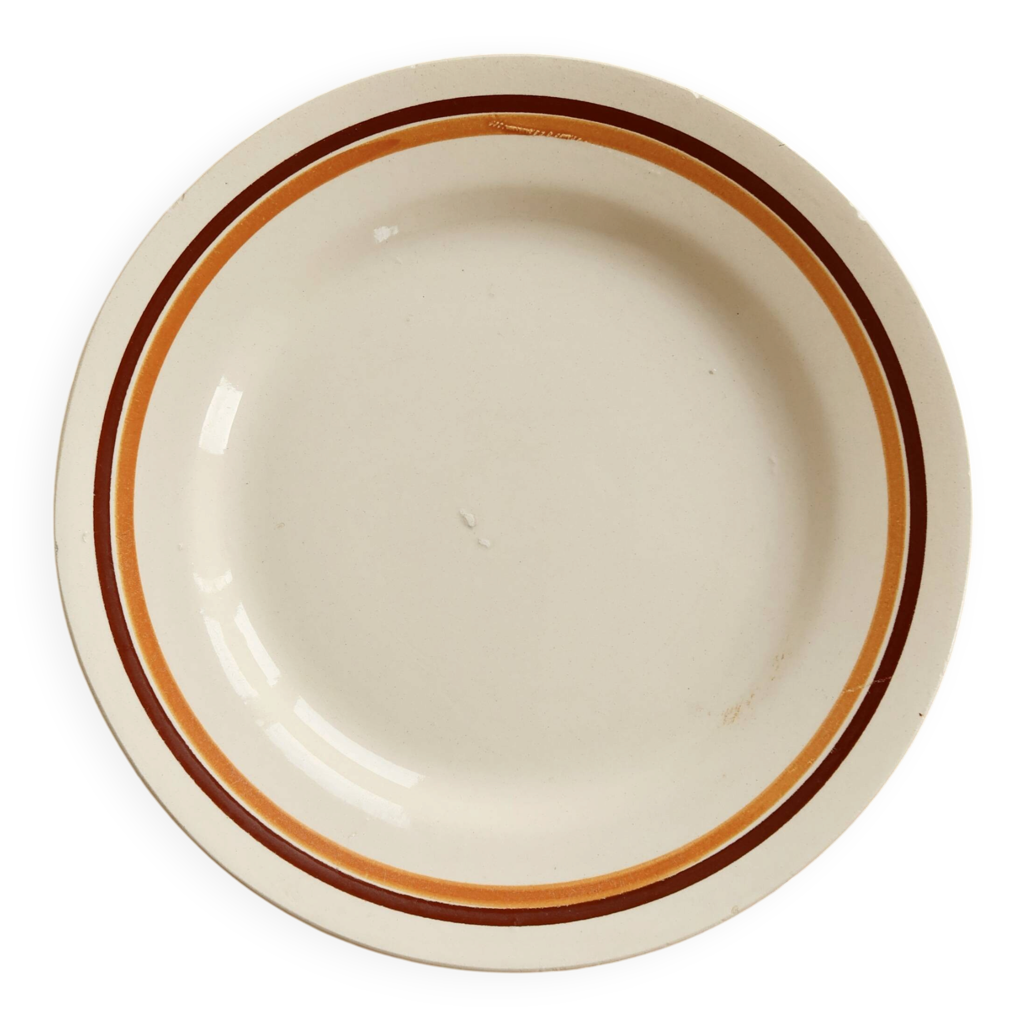 Vintage plate from Moulin des Loups Saint-Amand, Pasteur model.