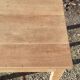 Table de ferme en chêne pieds fuselé bois brut