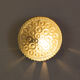 Vintage round glass wall lamp