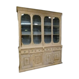 19th century solid wood display case