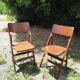 Pair of folding bistro chairs Baumann