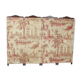 Screen four prentals of jouy canvas