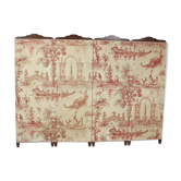 Screen four prentals of jouy canvas