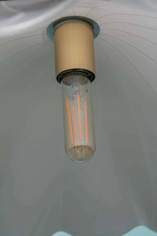 Vintage glass suspension lamp Kalmar Fazzoletto