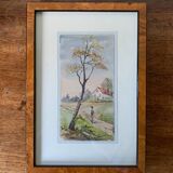 Watercolor landscape