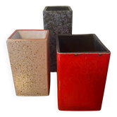 Trio de vases vintage des années 60-70