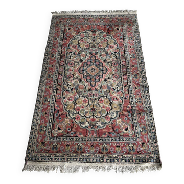 Handmade rug in wool and silk 120cm x 200cm