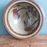 A glazed stoneware trinket dish in the style of Tim Morris or JS Stuart