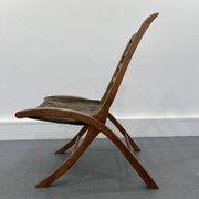 Chaise vintage en cuir, années 1970