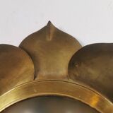 Brass flower ceiling or wall light
