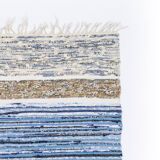 Scandinavian hand woven rag rug. 96/103 x 72 cm (38/41 x 28 in).
