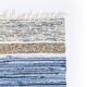 Tapis scandinave en chiffon tissé à la main. 96/103 x 72 cm (38/41 x 28 po).