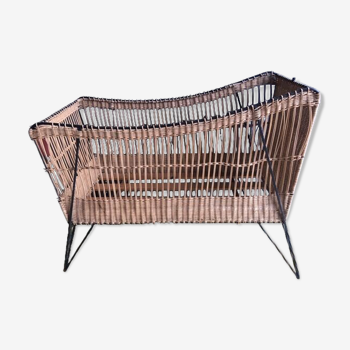 Cot rattan foot eiffel