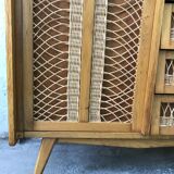 Rattan chest of drawers