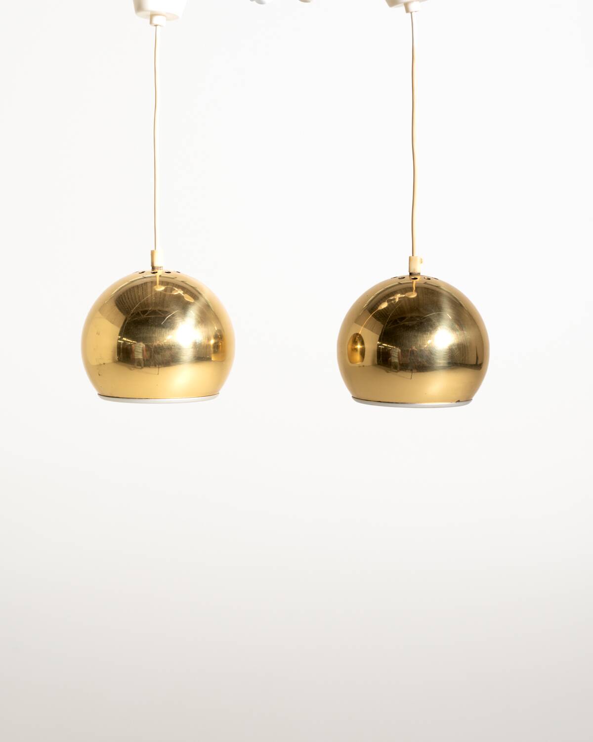 Pair of Swedish pendant lamps, 1960s/70s