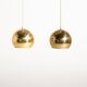 Pair of Swedish pendant lamps, 1960s/70s