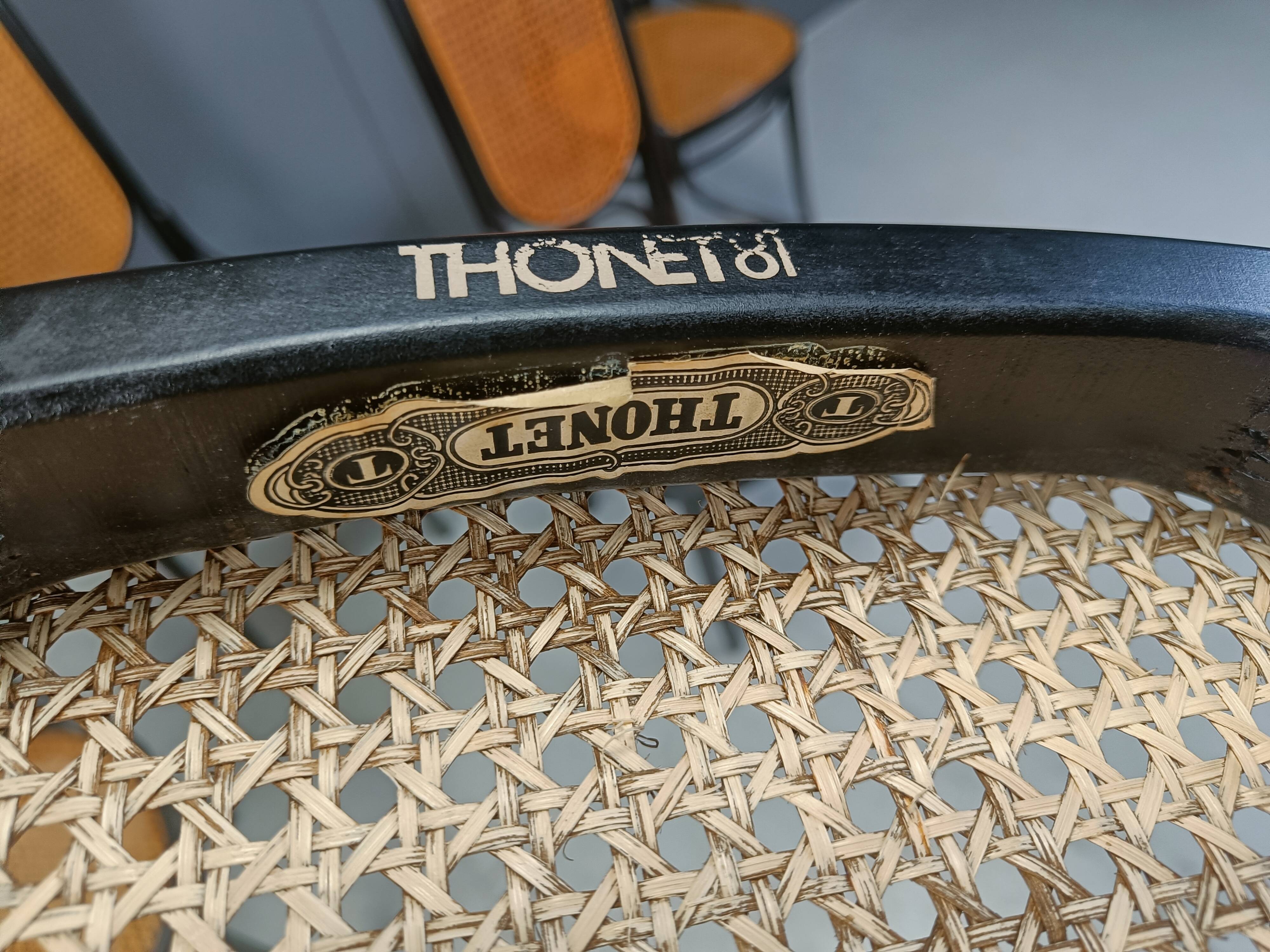 Thonet No. 207 “Long John” Dining Chairs, Set of 6, 1981