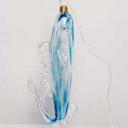 Mid-Century Fish Table Lamp in Glass, France, 1960s