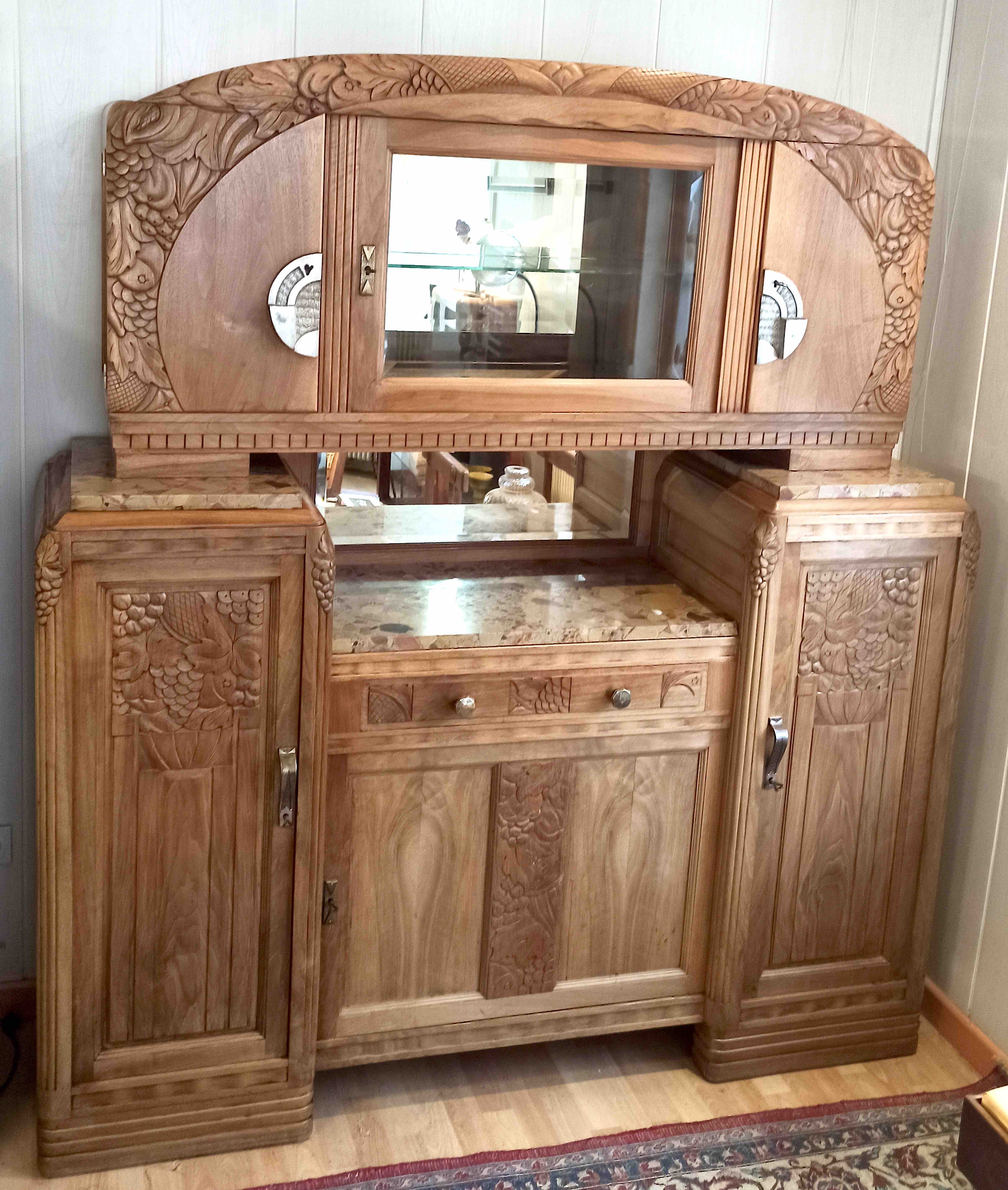 Buffet double corps Art Déco