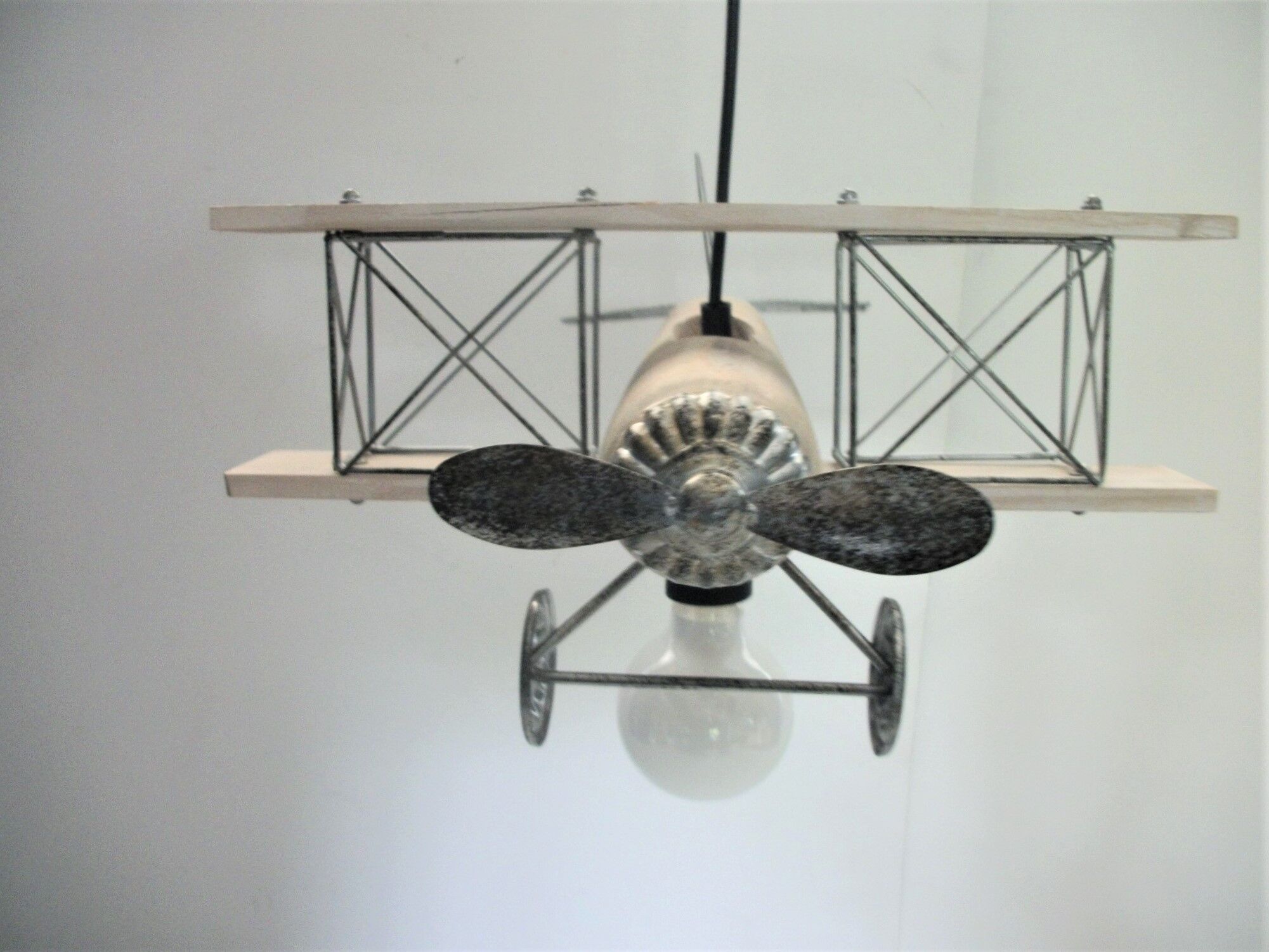 Airplane luminaire for children's room