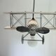 Airplane luminaire for children's room