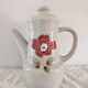 Saint-Amand Camélia coffee pot, 1970s – hand-painted