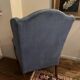 Pair of wingback armchairs in Chippendale style