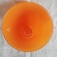 Vase en verre orange années 70