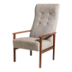 Scandinavian teak reading armchair, 1960s