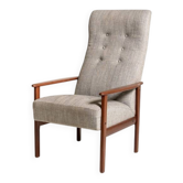 Scandinavian teak reading armchair, 1960s