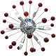 Murano glass sphere flush mount