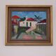 Original Swedish Oil on Canvas – “City View” by Gösta Sigfrid