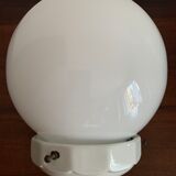 Porcelain and opaline ceiling lamp