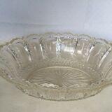 Oval glass bowl