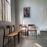 Model 75 straw chairs Niels O. Moller 1950