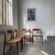 Model 75 straw chairs Niels O. Moller 1950